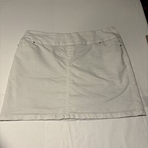 S.C. & Co White Skort Womens XXL Stretch Cotton Golf Tennis Casual Skirt Shorts